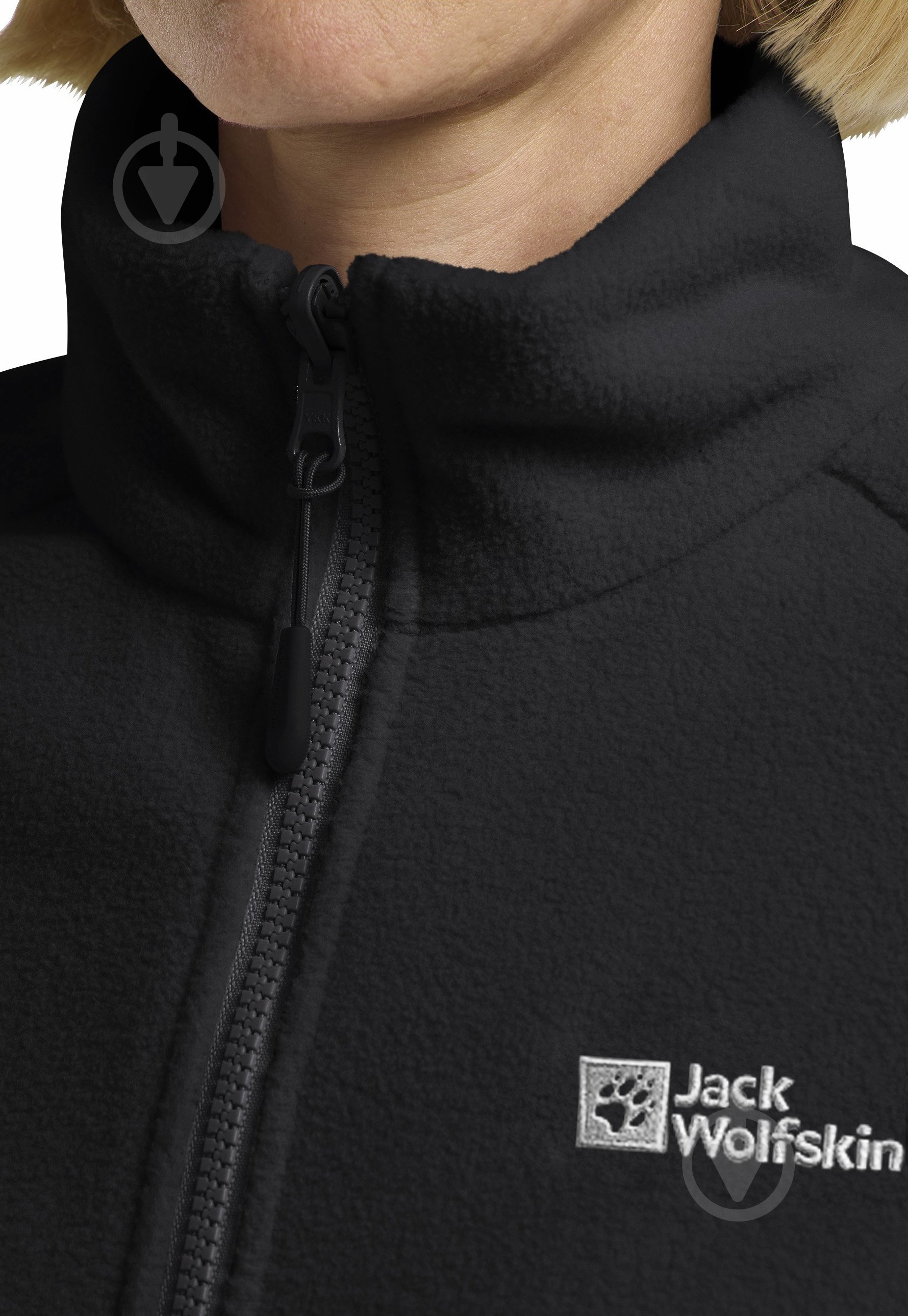 Кофта Jack Wolfskin MOONRISE FZ W A63263_6000 р.XL чорний - фото 4 Кофта Jack Wolfskin MOONRISE FZ W A63263_6000 р.XL чорний - фото 4