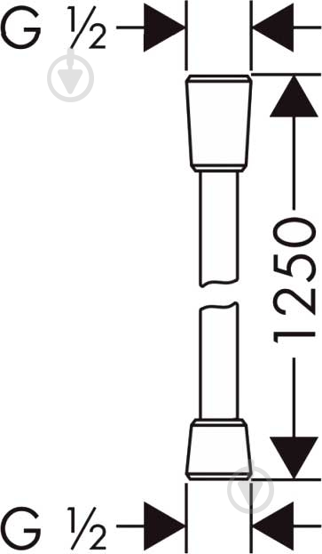 Душевой шланг Hansgrohe Comfortflex 1,25 м (28167000) - фото 2 Душевой шланг Hansgrohe Comfortflex 1,25 м (28167000) - фото 2