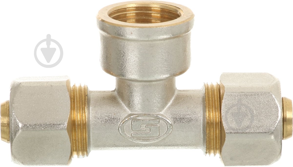 Тройник обжимной Gross 16 * 1/2 * 16 ВР - фото 1