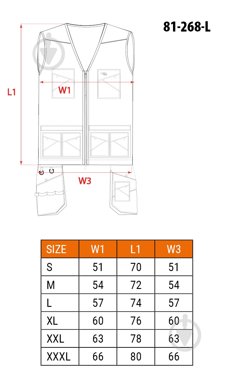 Жилет рабочий NEO tools HD Slim р. M 81-268 черный - фото 14 Жилет рабочий NEO tools HD Slim р. M 81-268 черный - фото 14