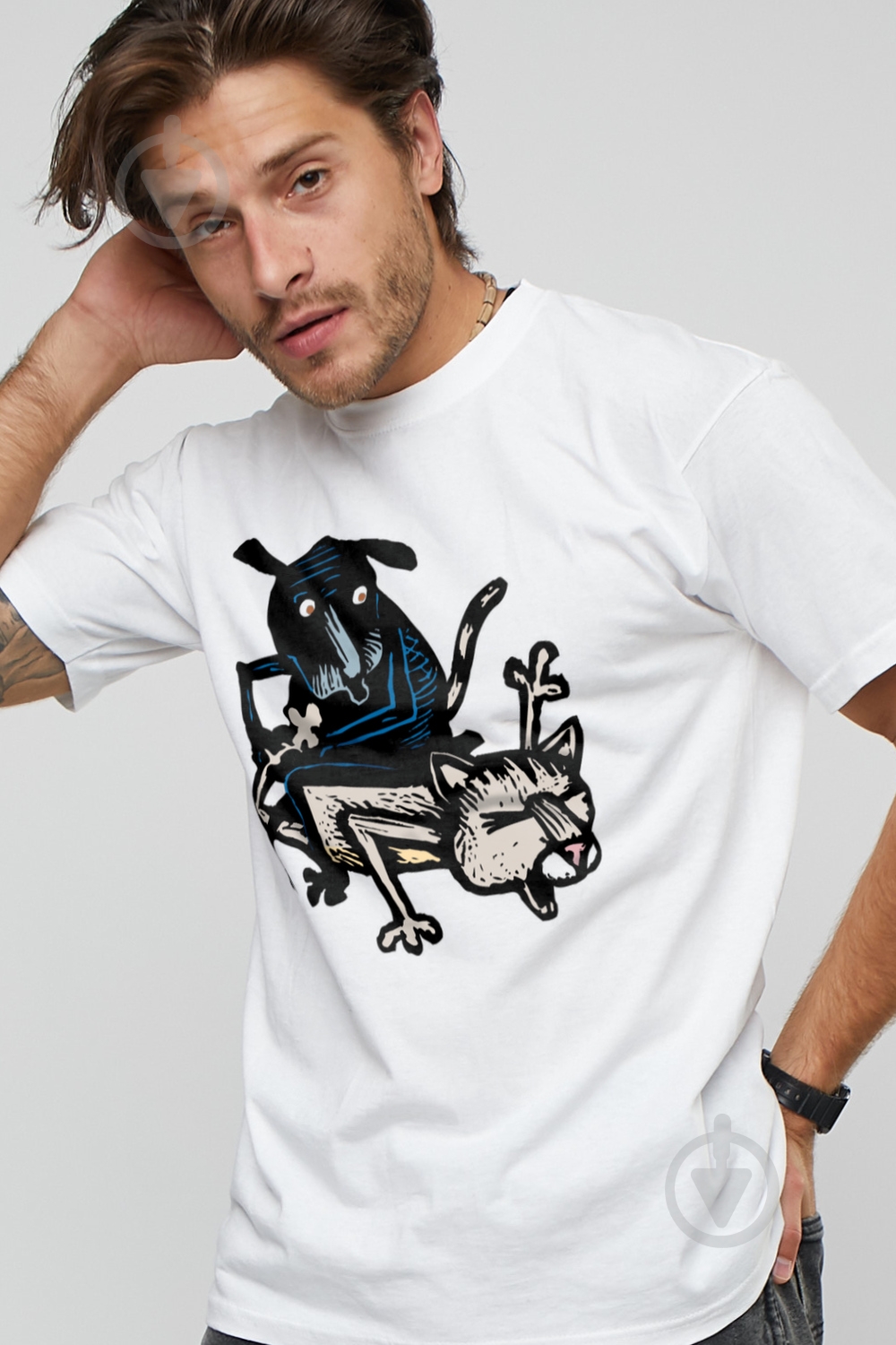 Футболка YAPPI MW2240 р.M білий - фото 1 Футболка YAPPI MW2240 р.M білий - фото 1