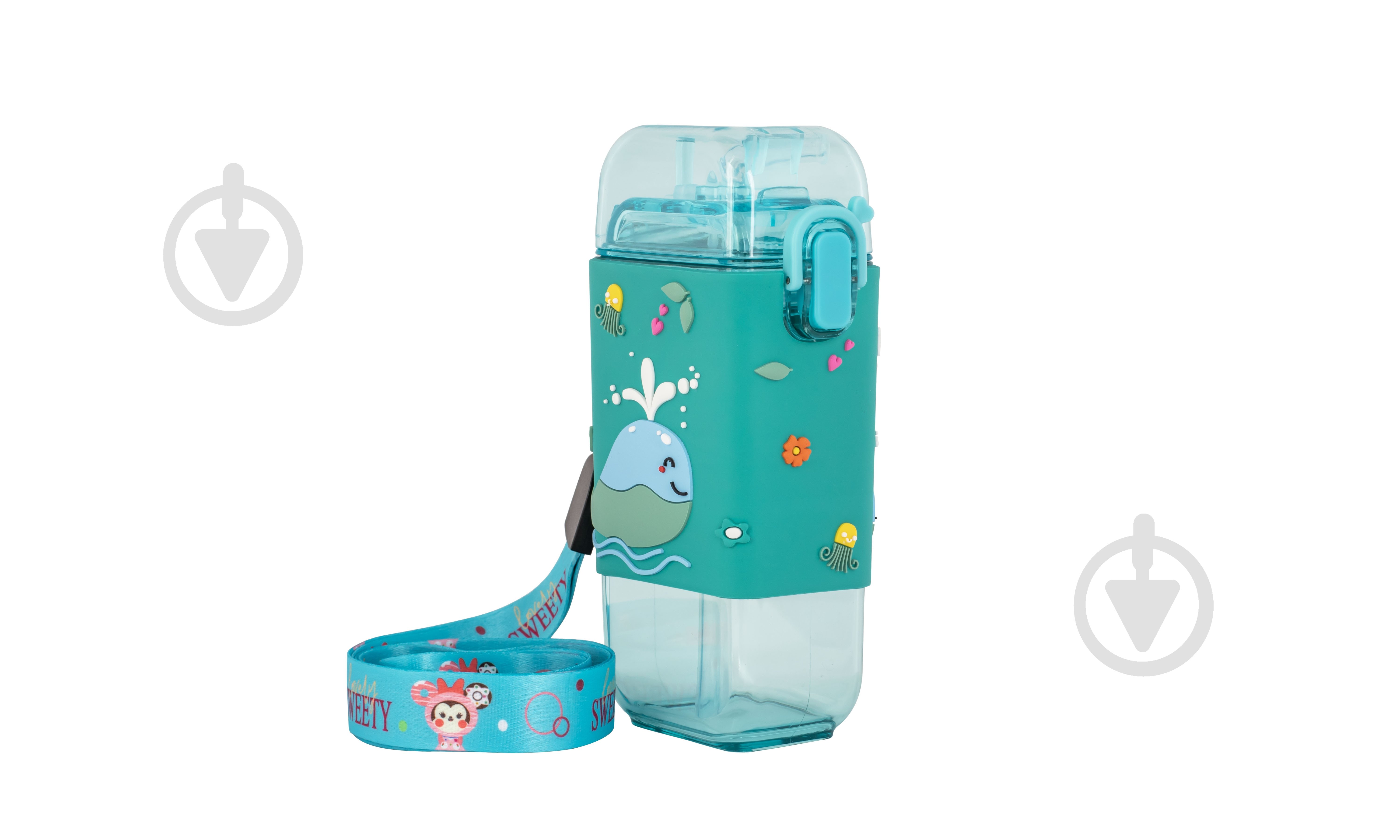 Поїльник Baby Team тритановий з силіконовою трубочкою та ремінцем 225 мл 5091 - фото 5