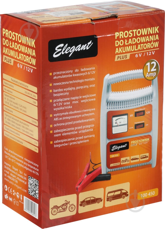 Зарядное устройство Elegant 6-12В 100 450 160 А/год - фото 3 Зарядное устройство Elegant 6-12В 100 450 160 А/год - фото 3