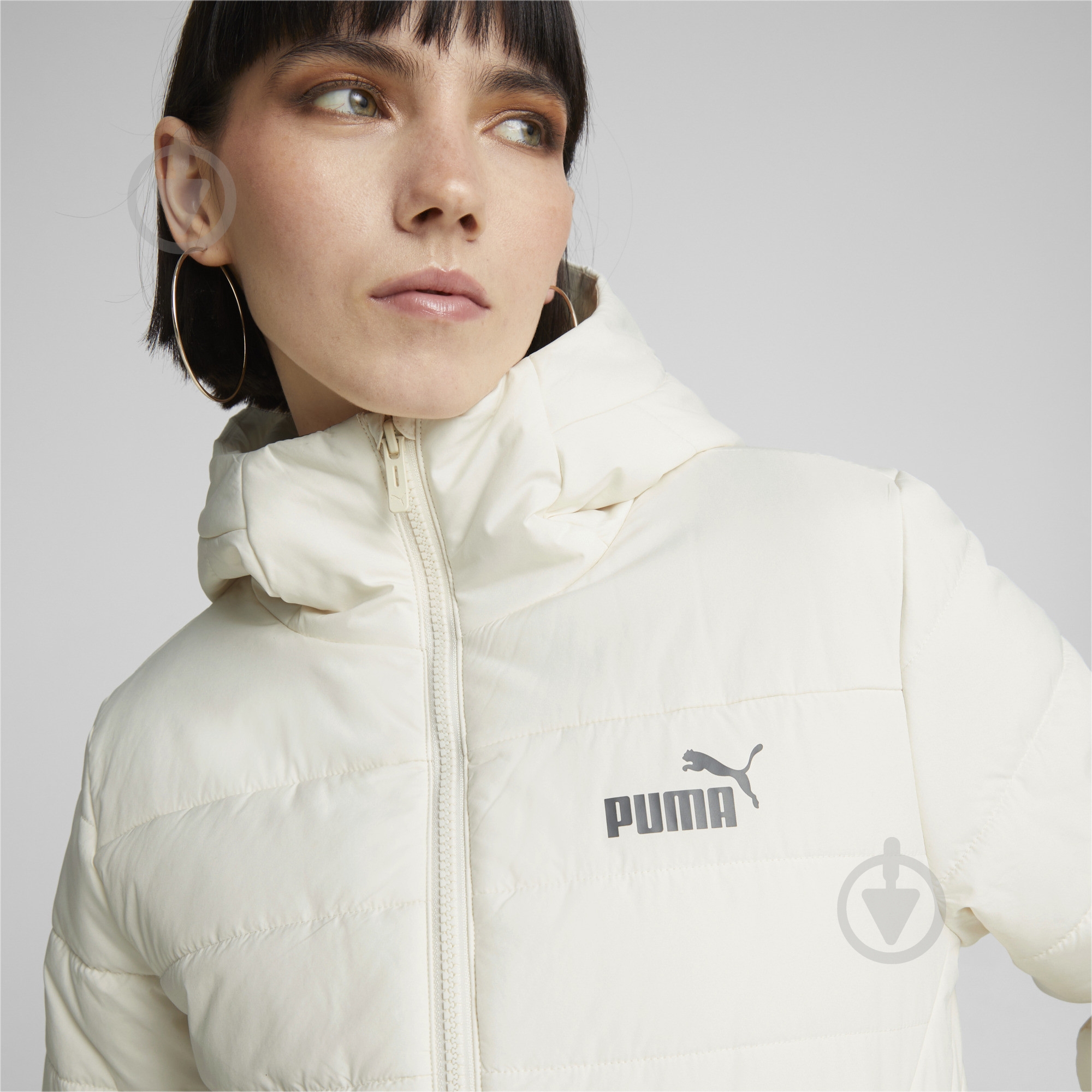 Куртка-парка женская зимняя Puma ESS HOODED PADDED JACKET 84894065 р.M бежевая - фото 5 Куртка-парка женская зимняя Puma ESS HOODED PADDED JACKET 84894065 р.M бежевая - фото 5
