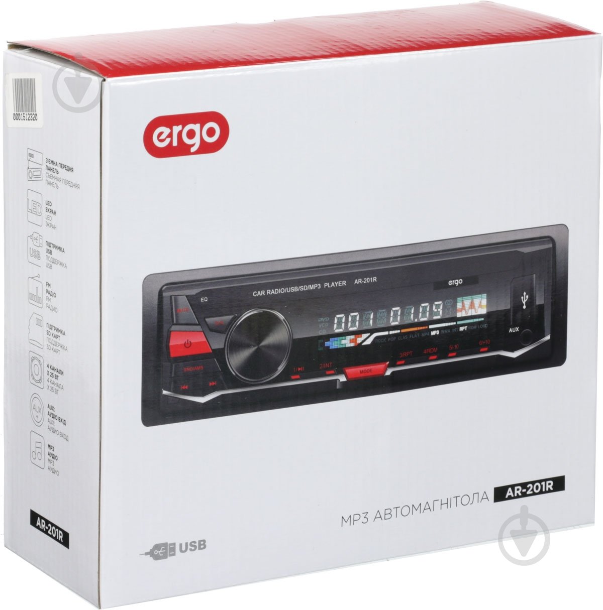 Автомагнитола Ergo AR-201R - фото 6 Автомагнитола Ergo AR-201R - фото 6