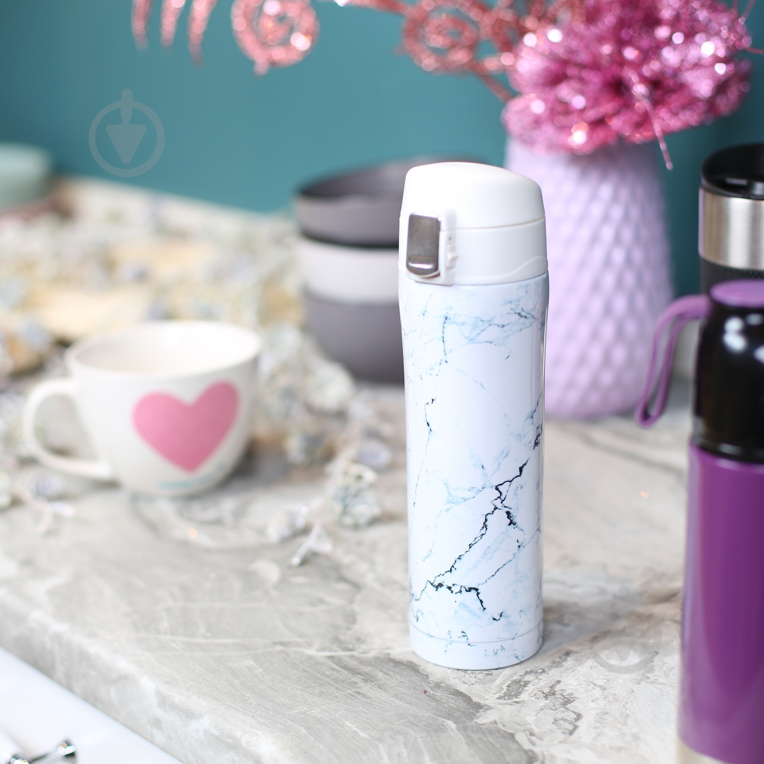 Термочашка UP! (Underprice) Marble Syphony 480 мл - фото 2 Термочашка UP! (Underprice) Marble Syphony 480 мл - фото 2