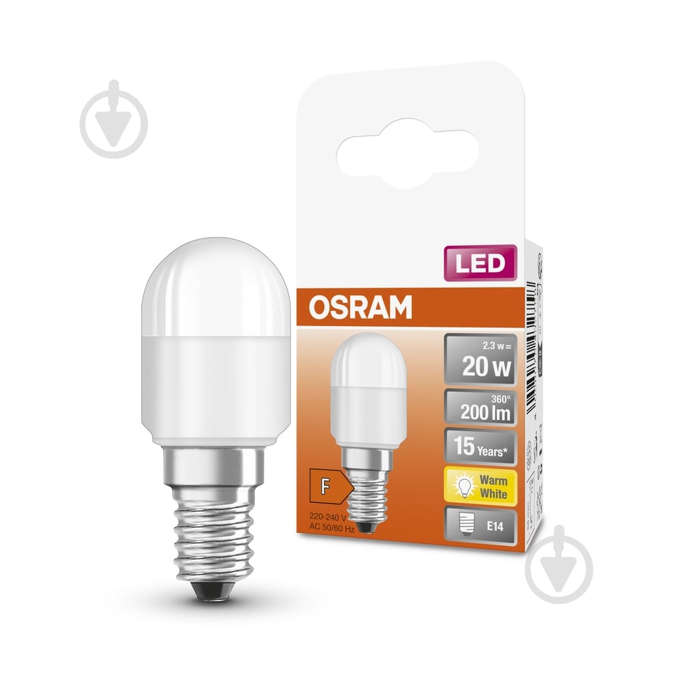 Лампа світлодіодна Osram Star 2,3 Вт T26 E14 220 В 2700 К 4052899961289 - фото 1