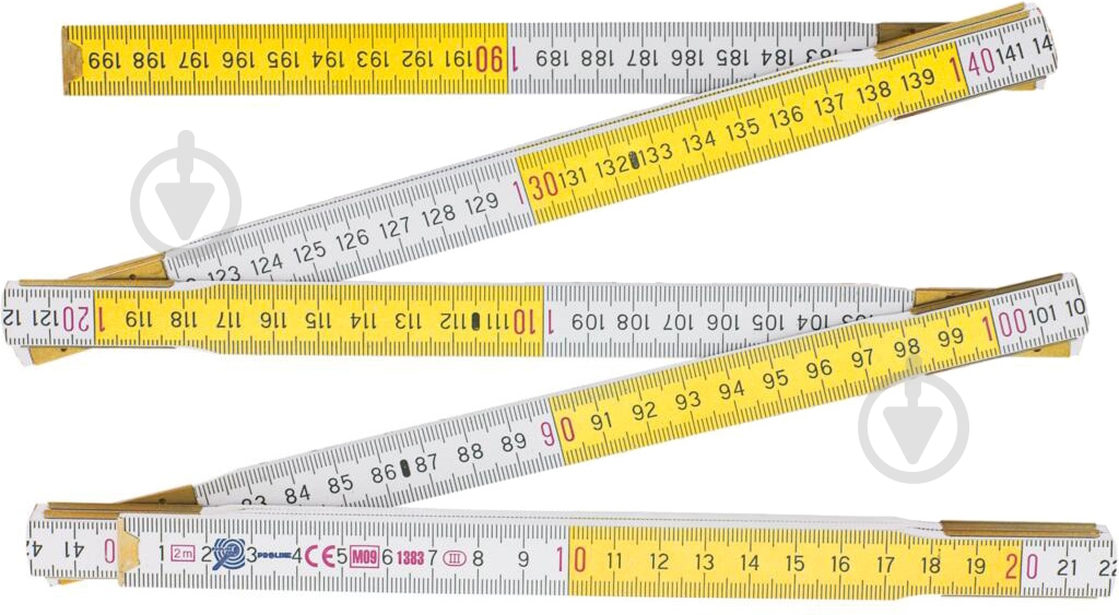Лінійка Proline 13012 дерев'яна складна 1 м - фото 1 Лінійка Proline 13012 дерев'яна складна 1 м - фото 1
