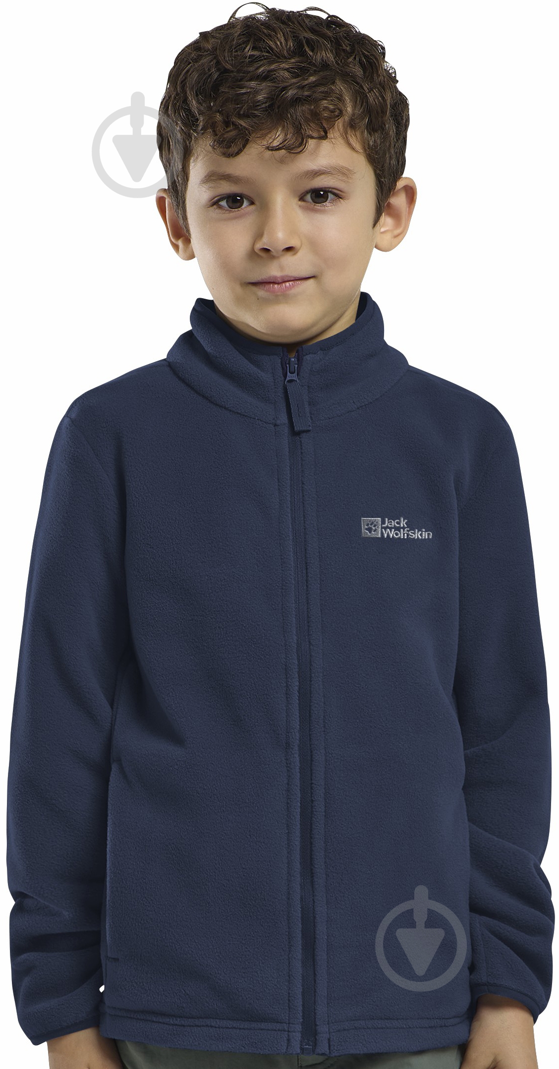 Кофта Jack Wolfskin Taunus Jacket K 1609482_C0412 р.140 темно-синий - фото 1 Кофта Jack Wolfskin Taunus Jacket K 1609482_C0412 р.140 темно-синий - фото 1