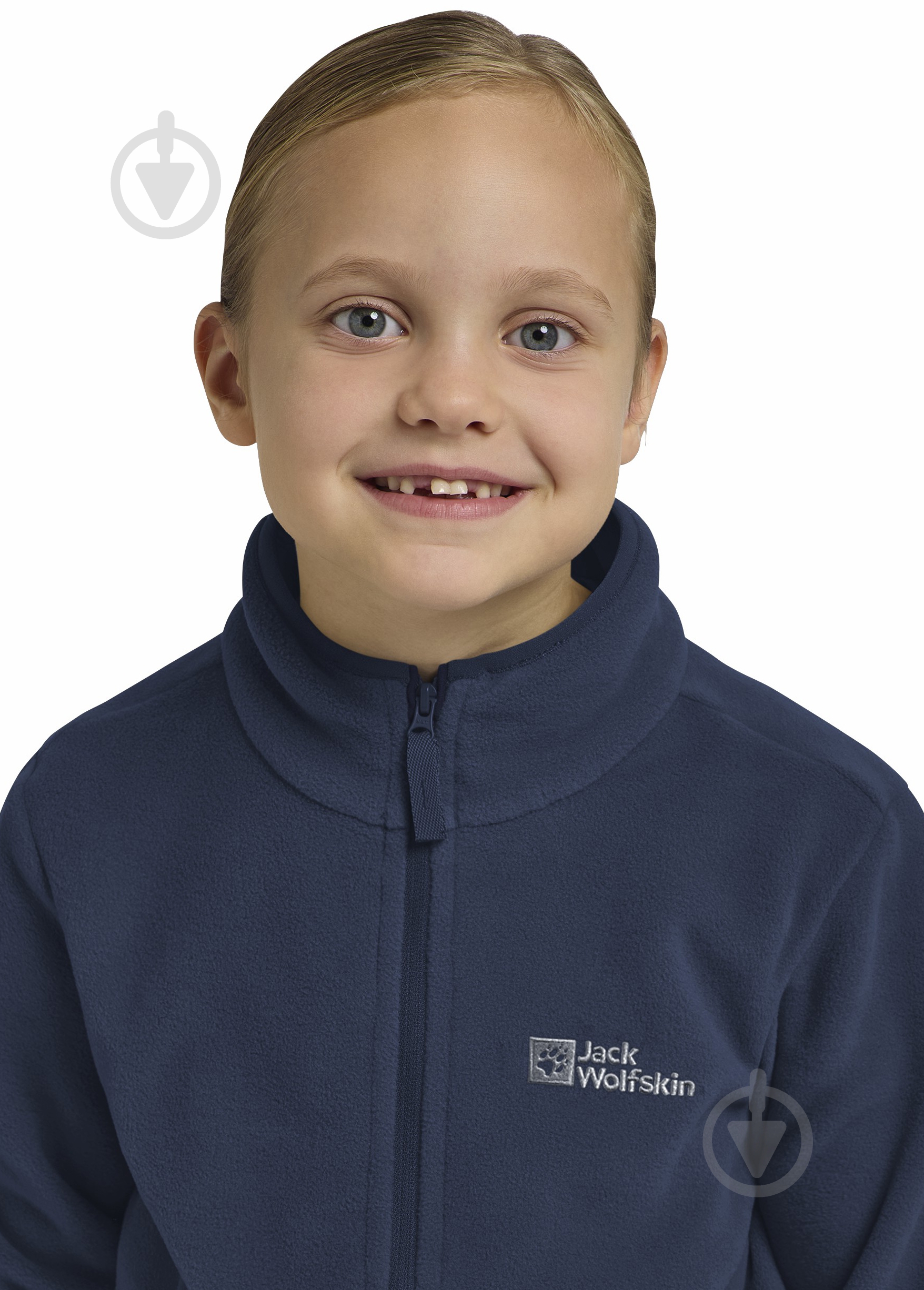 Кофта Jack Wolfskin Taunus Jacket K 1609482_C0412 р.140 темно-синий - фото 5 Кофта Jack Wolfskin Taunus Jacket K 1609482_C0412 р.140 темно-синий - фото 5