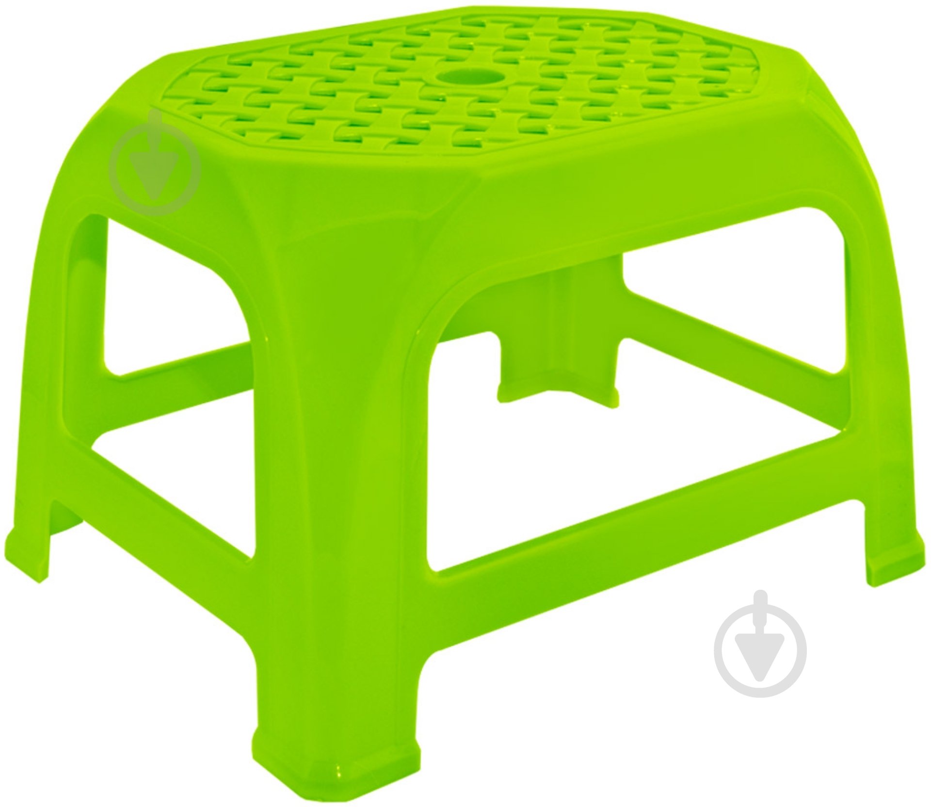 Табурет пластиковый Алеана Кроха 20x30,6x24 см оливковый - фото 1