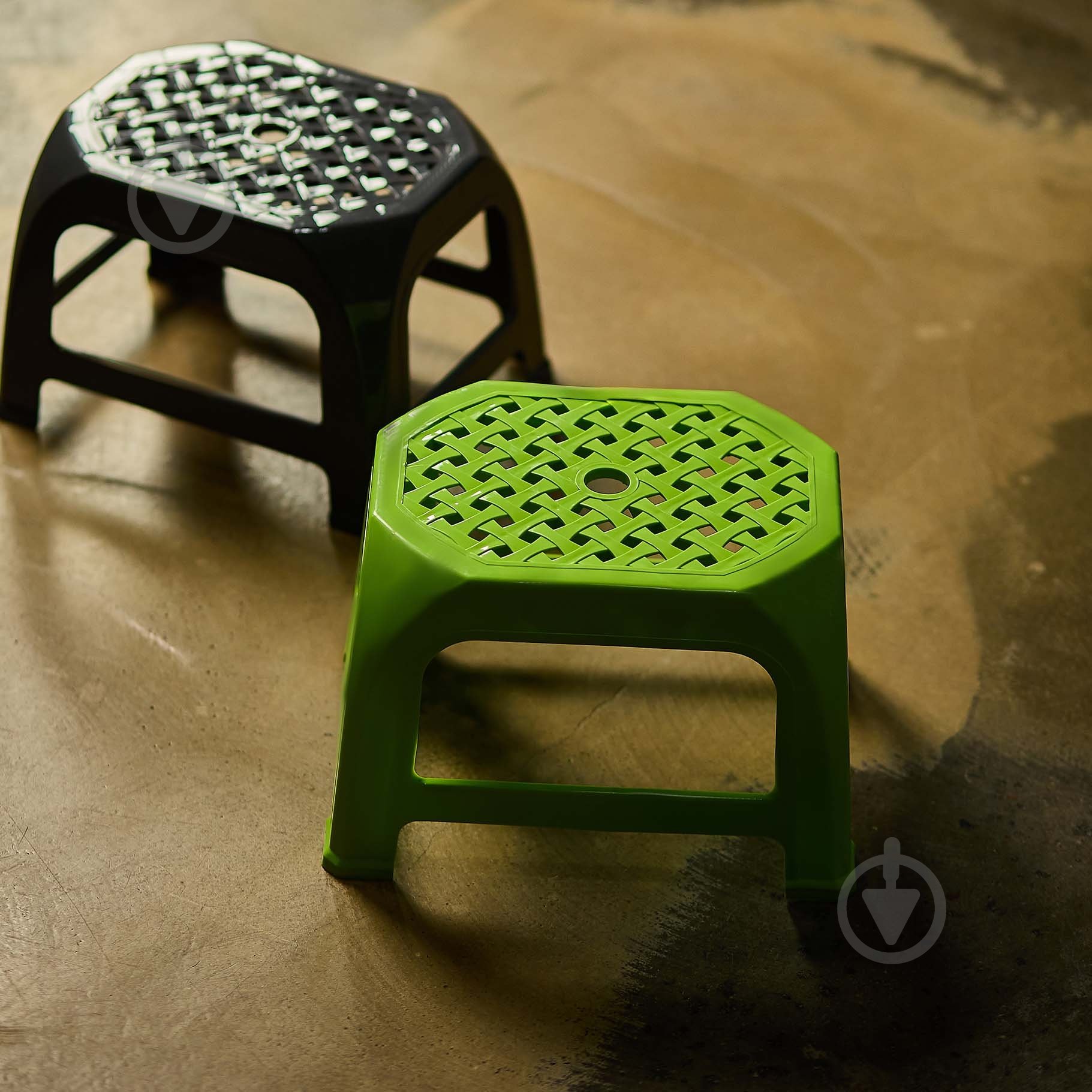 Табурет пластиковый Алеана Кроха 20x30,6x24 см оливковый - фото 3