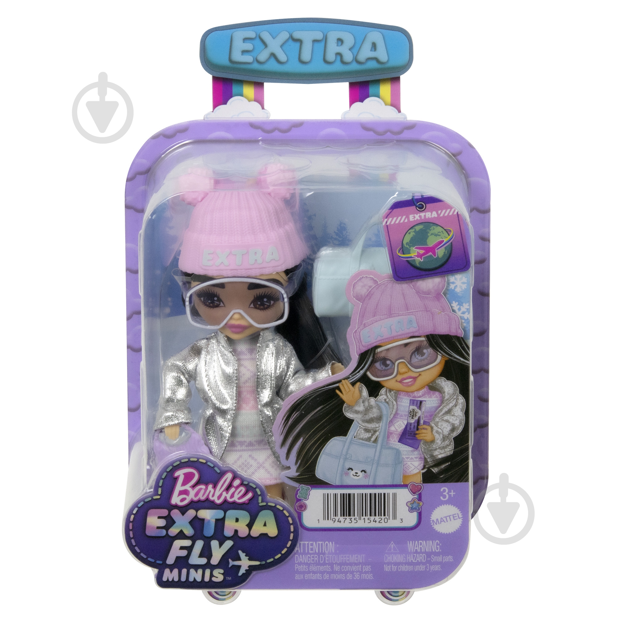 Кукла Barbie Extra Fly снежная леди HPB20 - фото 4 Кукла Barbie Extra Fly снежная леди HPB20 - фото 4