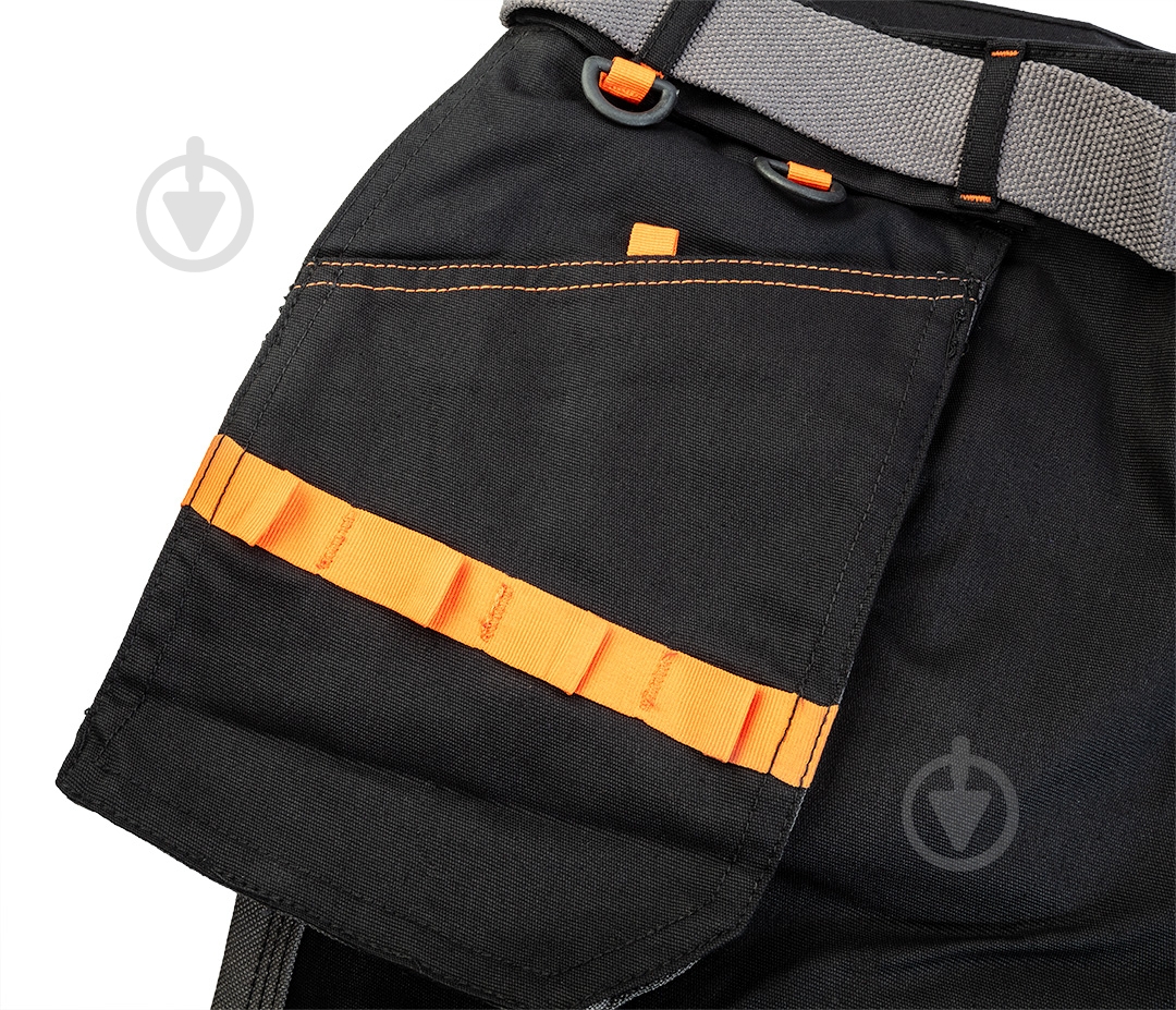 Шорты NEO tools HD Slim р. S 81-278 черный - фото 3