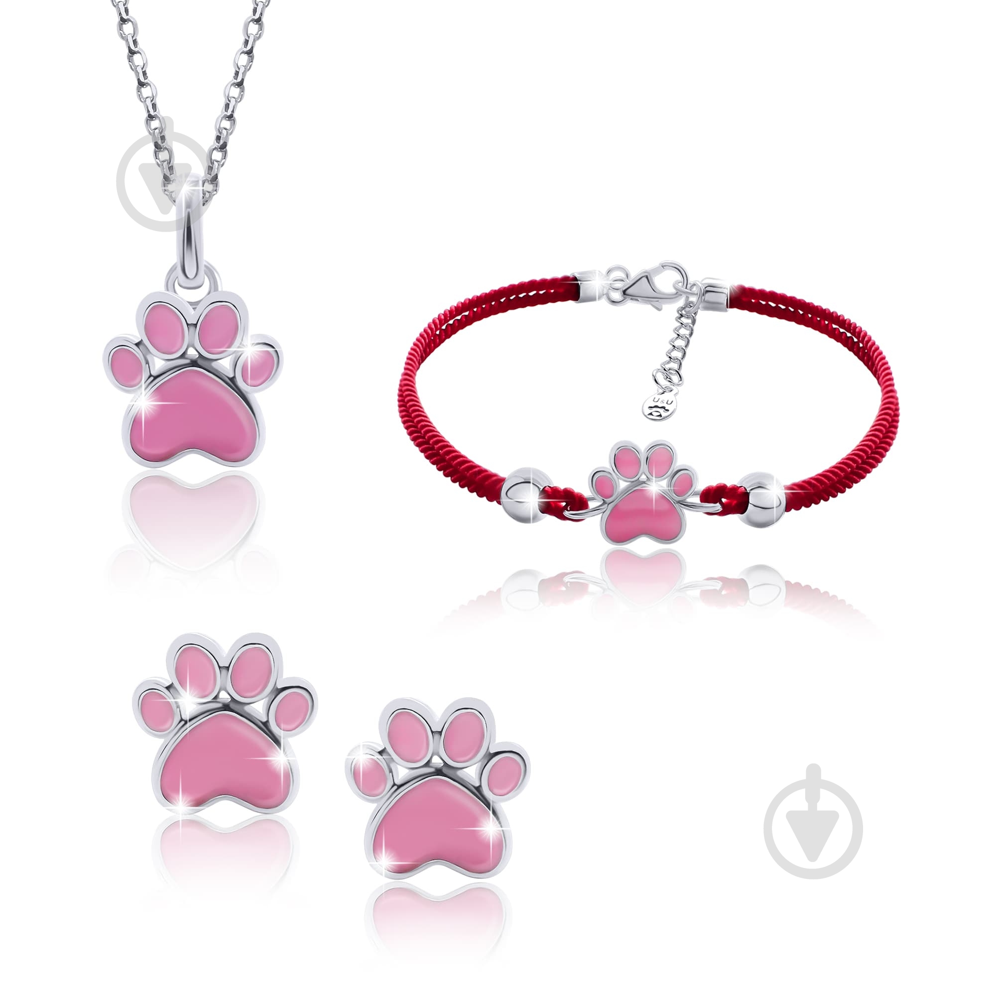 Кулон UMa&UMi Лапка розовая - фото 4 Кулон UMa&UMi Лапка розовая - фото 4