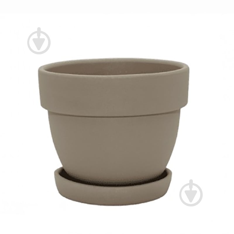 Горщик кераміка Спарта круглий мокко 0,8 л Shynkar&KO - фото 1