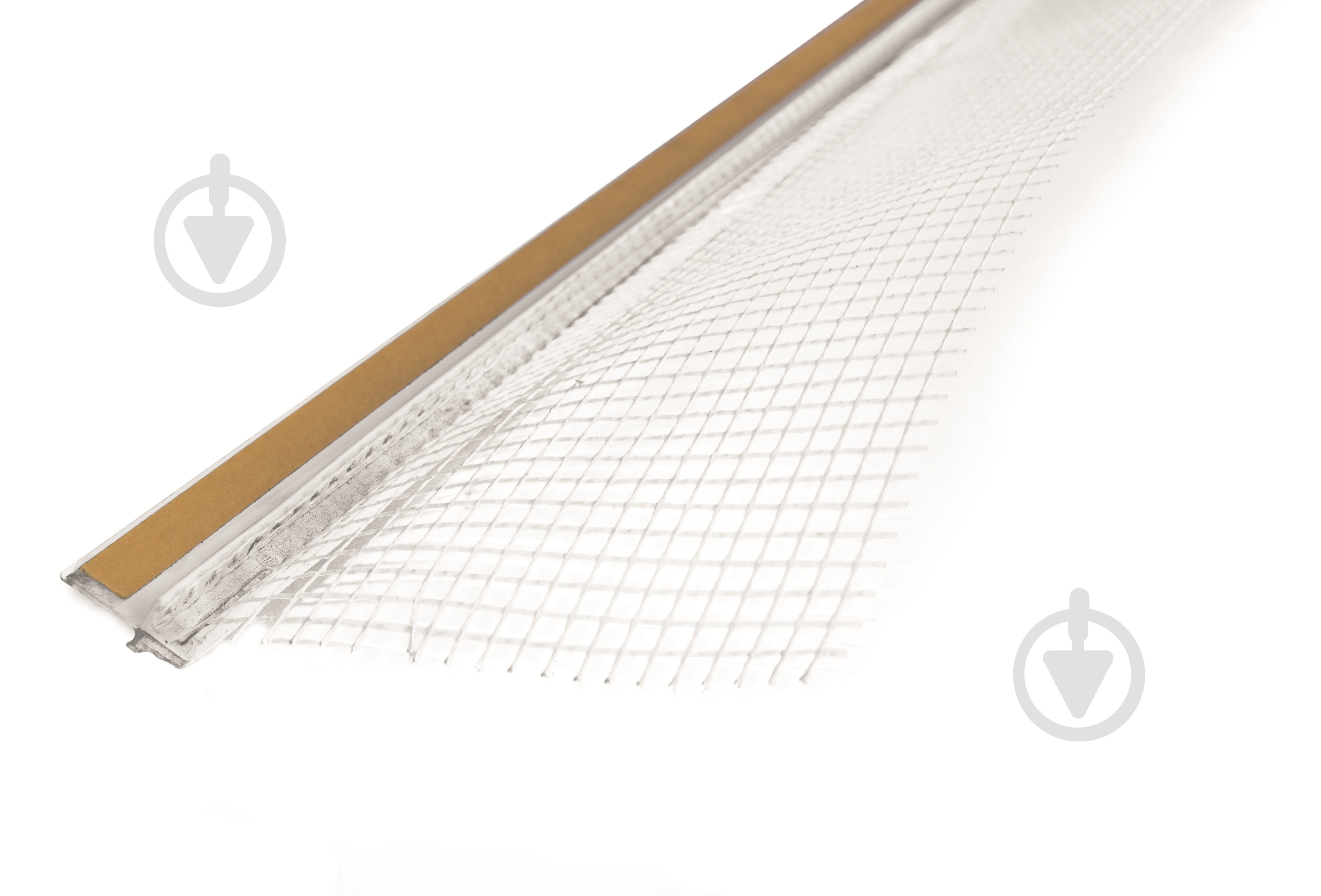 Профиль оконный примыкающий с сеткой Masterplast THERMOMASTER W-PROF PLUS 2,5м с уплотнителем - фото 1