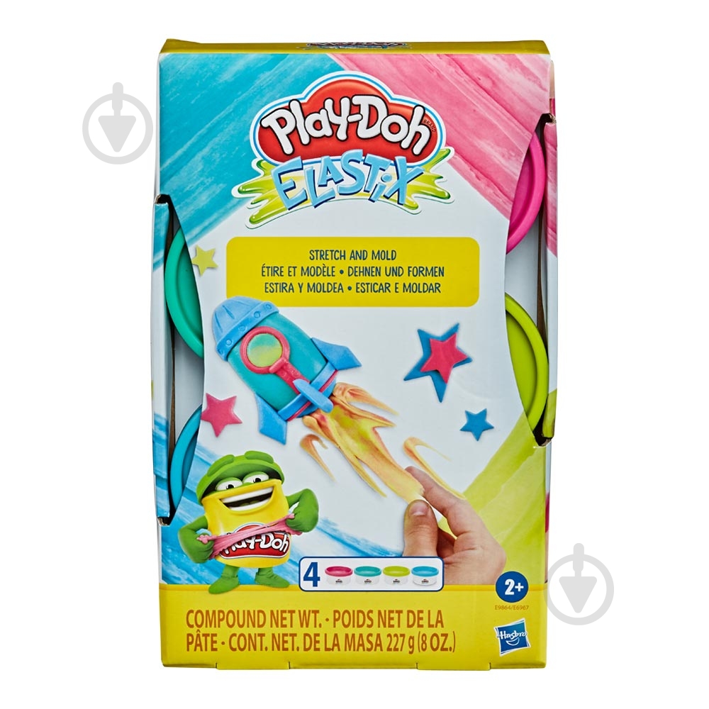 Тесто для лепки Play-Doh Эластикс в ассортименте E6967 - фото 1