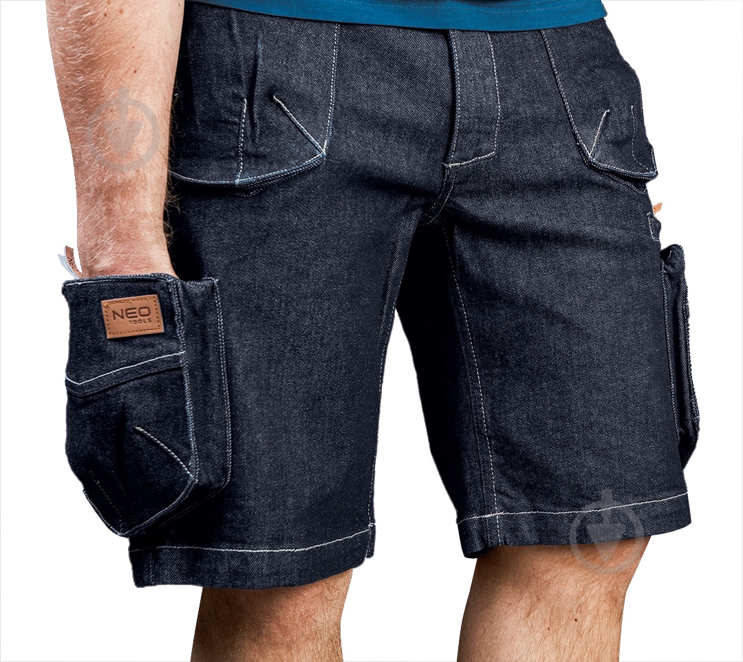 Шорты NEO tools Denim р. M 81-279 джинс - фото 5