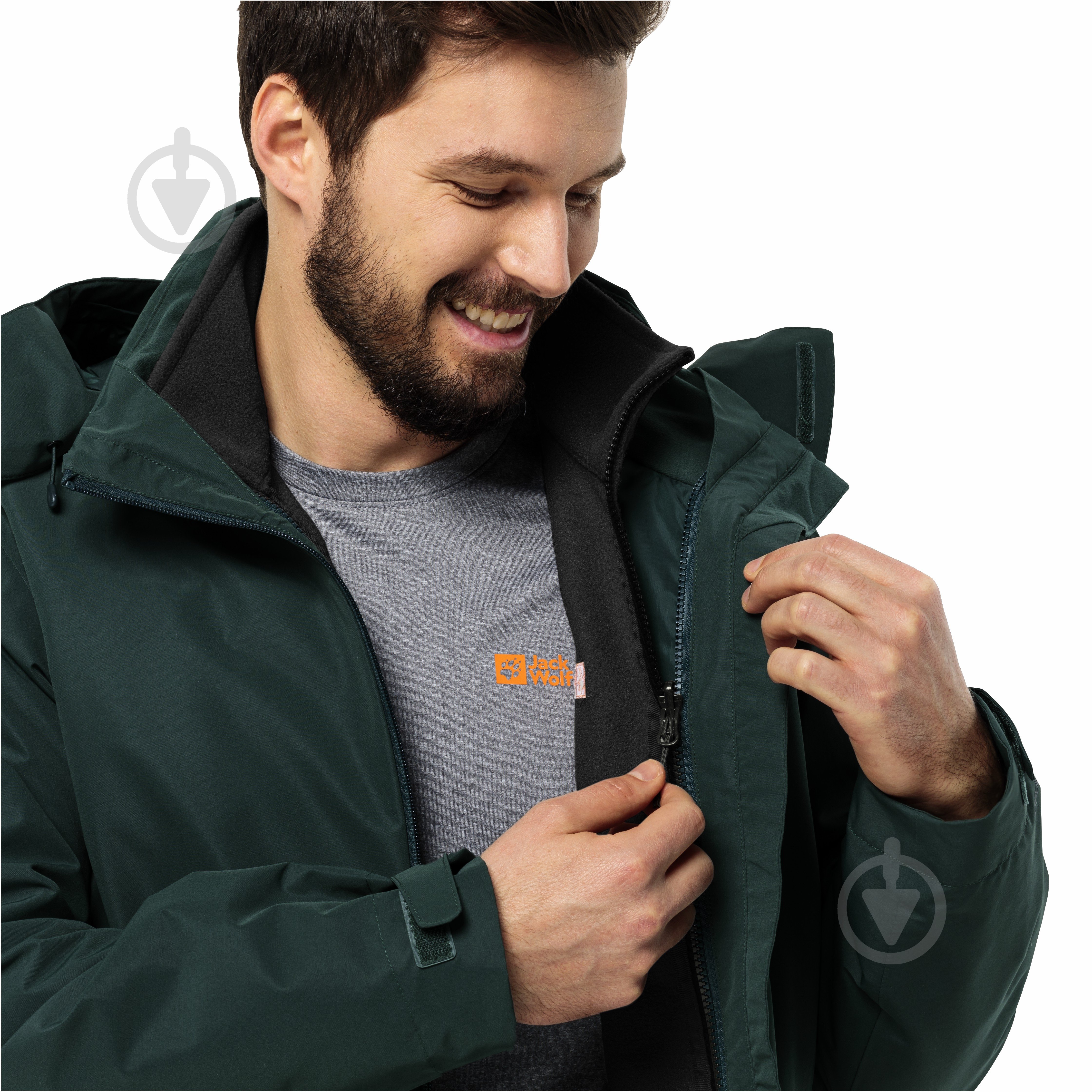 Кофта Jack Wolfskin WINTERSTEIN FZ M 1711371_6000 р.XL чорний - фото 5