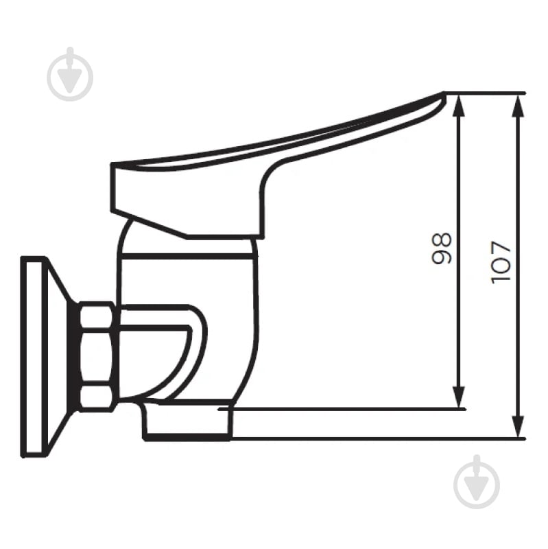 Смеситель для душа Dorff D1020000 Norma - фото 4