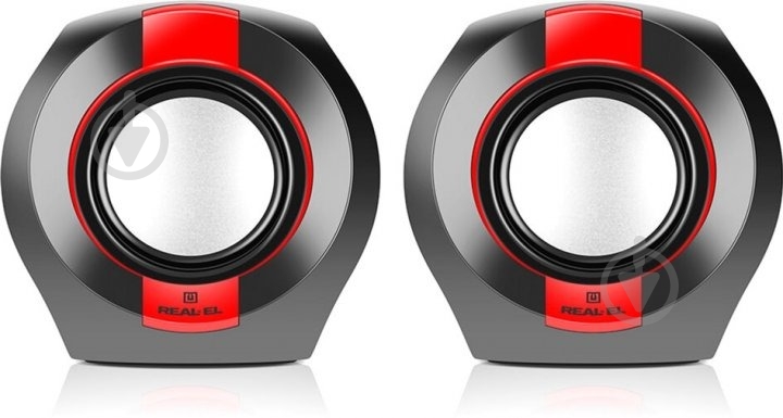 Акустическая система Real-el S-50 2.0 black/red - фото 4