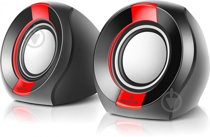 Акустическая система Real-el S-50 2.0 black/red - фото 3