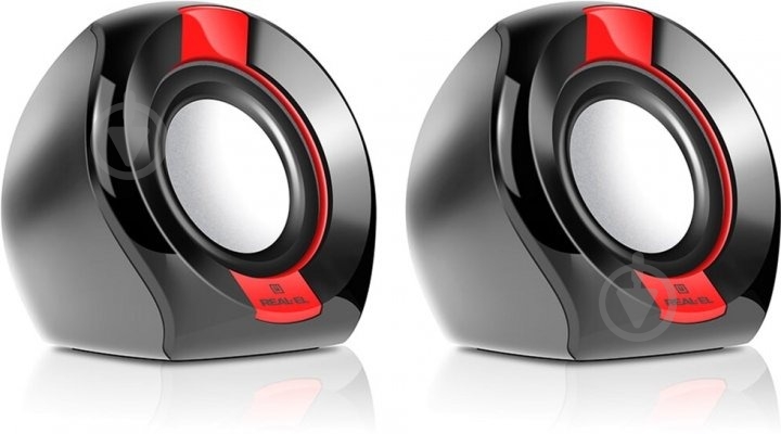 Акустическая система Real-el S-50 2.0 black/red - фото 2