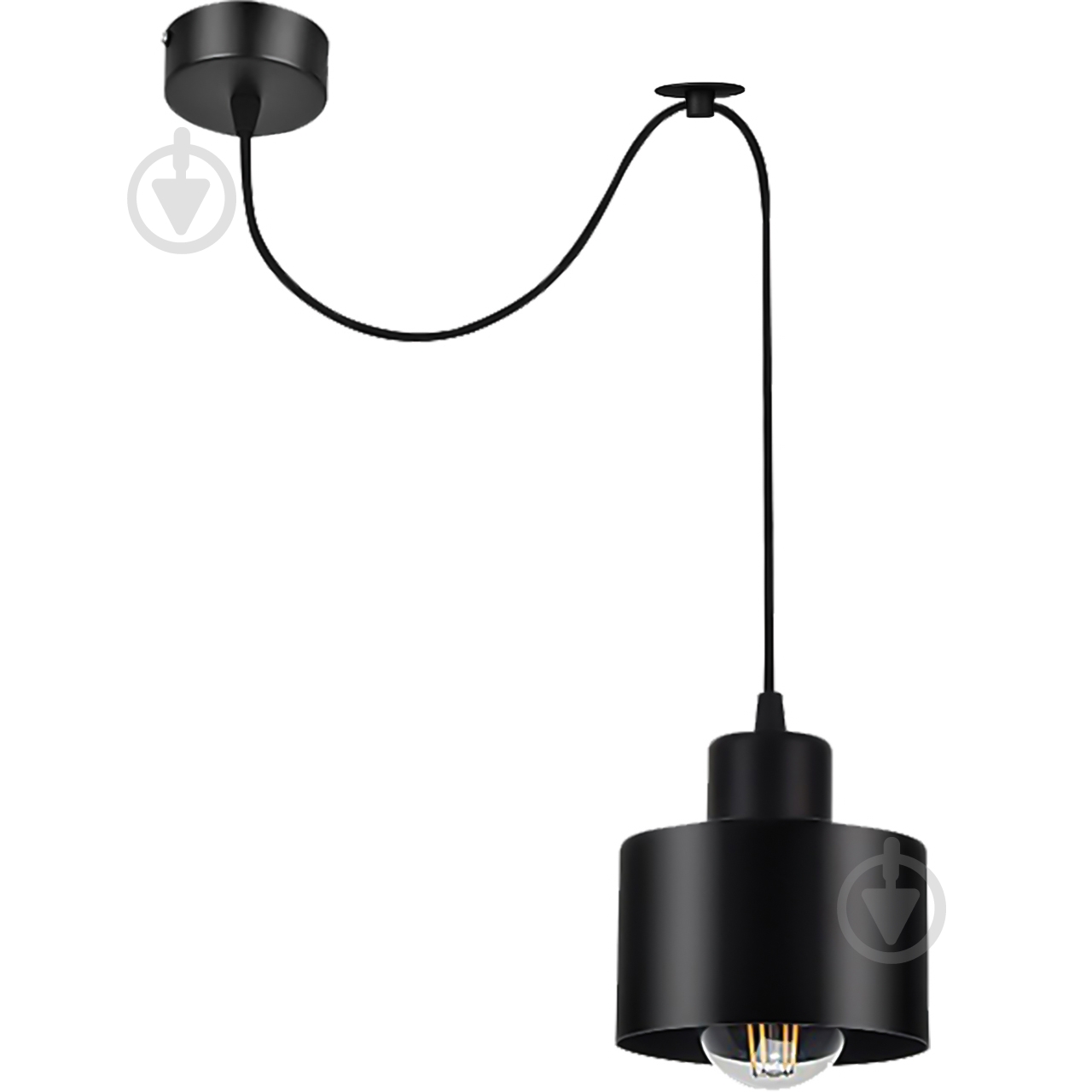 ВІТРИНА! Підвіс Hopfen 1x40 Вт E27 чорний SD 1 PD LOFT - фото 1