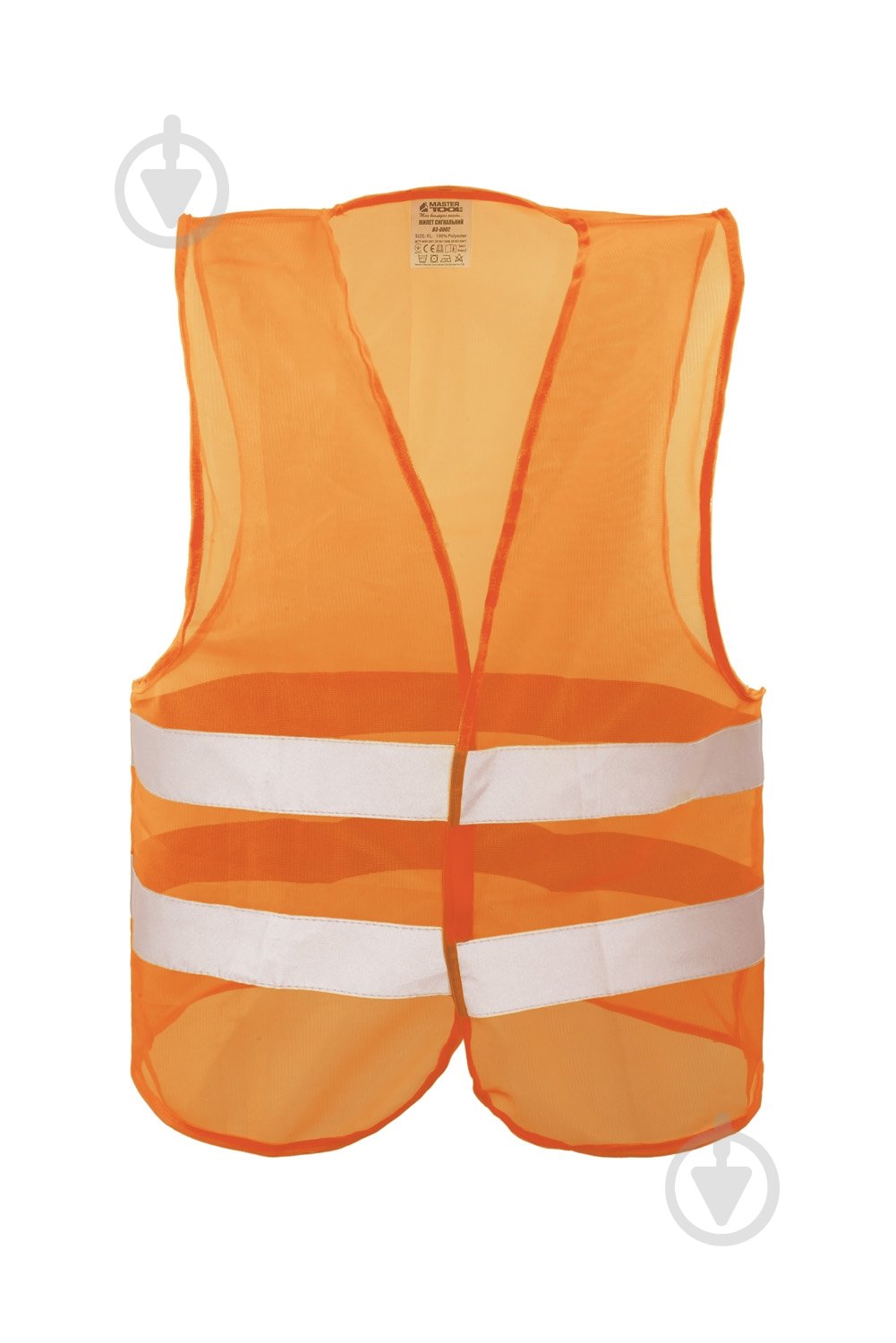 Жилет сигнальний MasterTool р. XL 83-0002 помаранчевий - фото 1 Жилет сигнальний MasterTool р. XL 83-0002 помаранчевий - фото 1