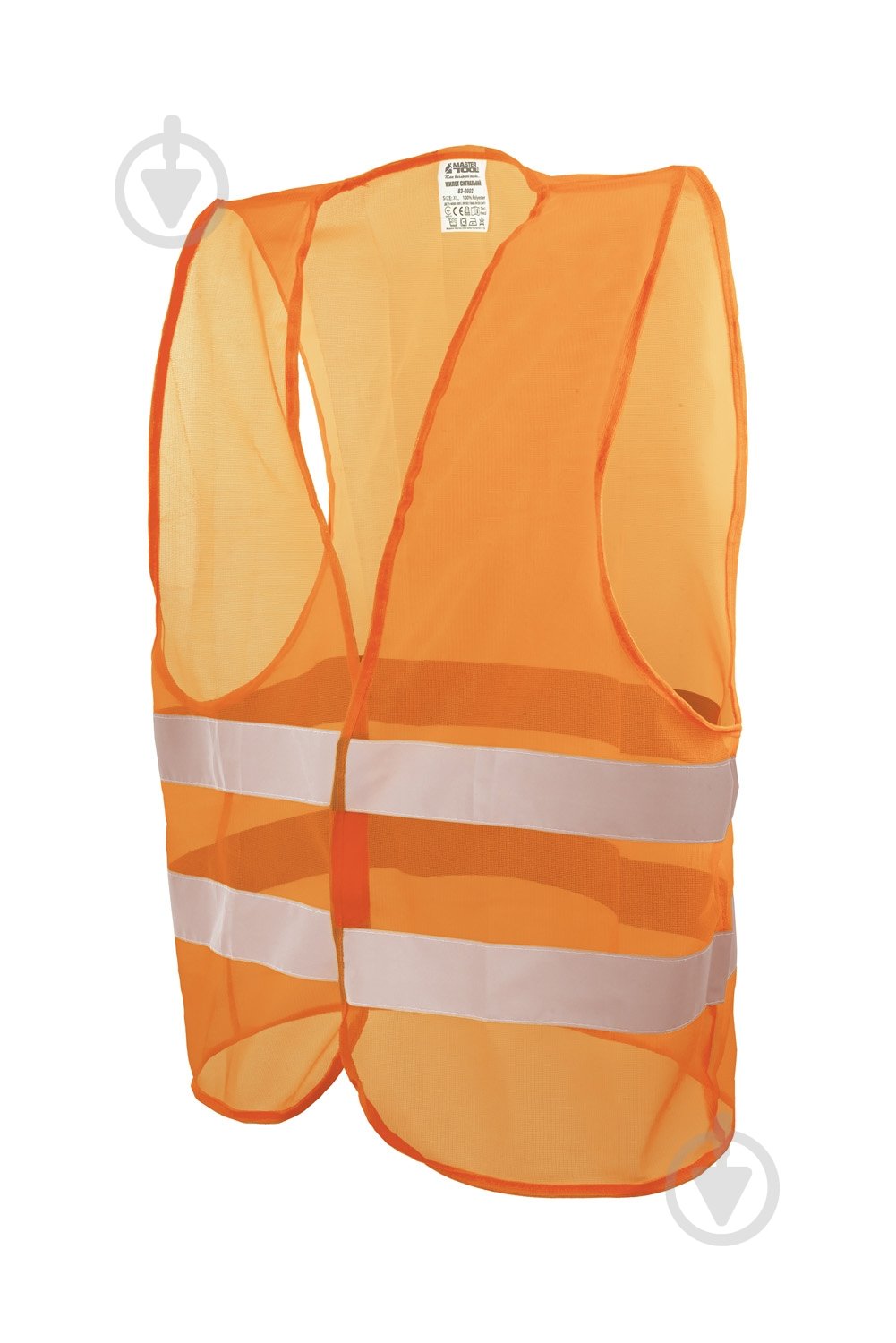 Жилет сигнальний MasterTool р. XL 83-0002 помаранчевий - фото 2 Жилет сигнальний MasterTool р. XL 83-0002 помаранчевий - фото 2