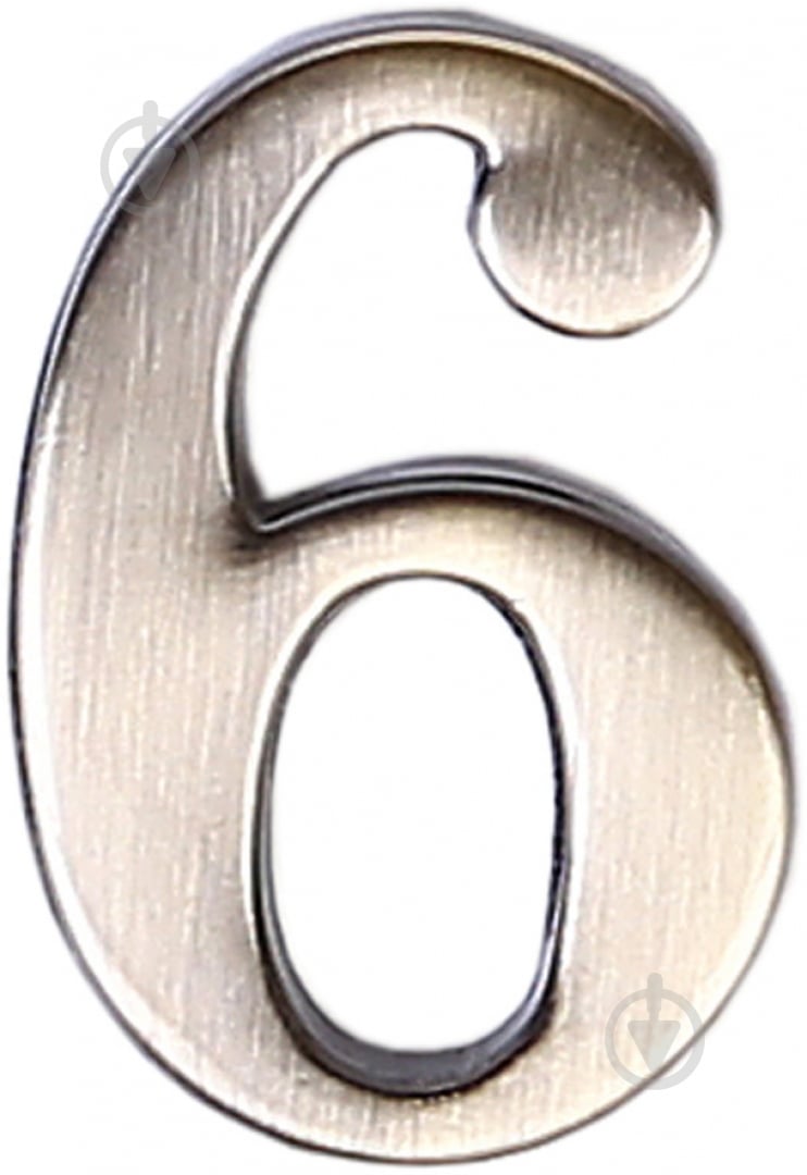 Цифра 6 цинк старая бронза 45 мм Larvij LNZ4 AB #6 - фото 1