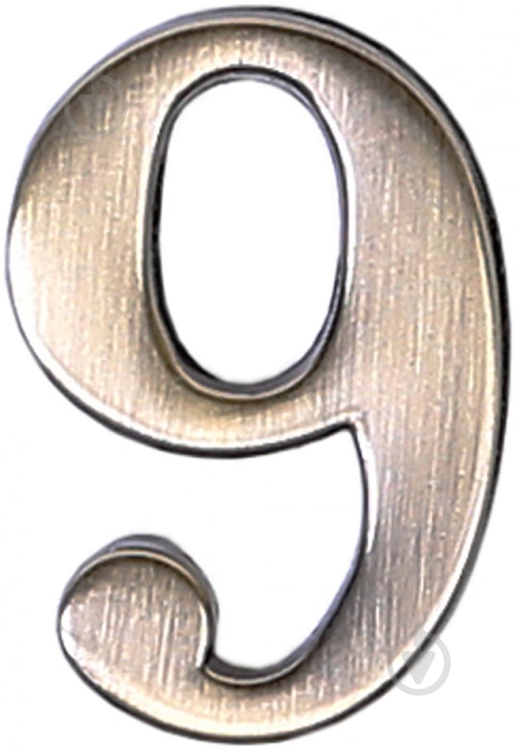 Цифра 9 цинк старая бронза 45 мм Larvij LNZ4 AB #9 - фото 1