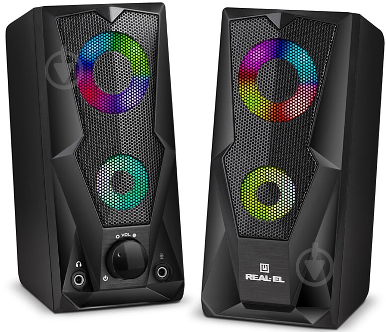 Акустична система Real-el S-111 USB 2.0 black - фото 3 Акустична система Real-el S-111 USB 2.0 black - фото 3
