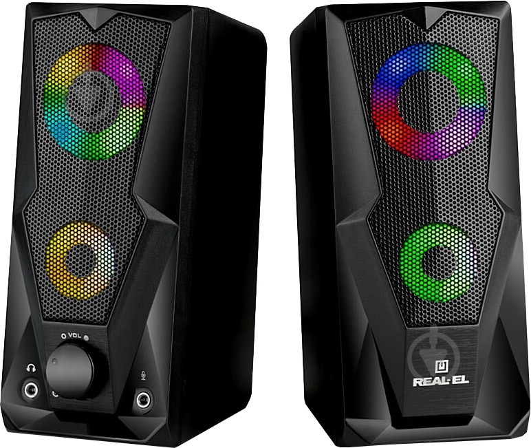 Акустична система Real-el S-111 USB 2.0 black - фото 1 Акустична система Real-el S-111 USB 2.0 black - фото 1