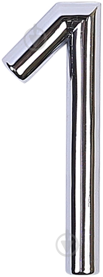 Цифра 1 цинк хром 75 мм Larvij LNZ754 CP #1 - фото 1