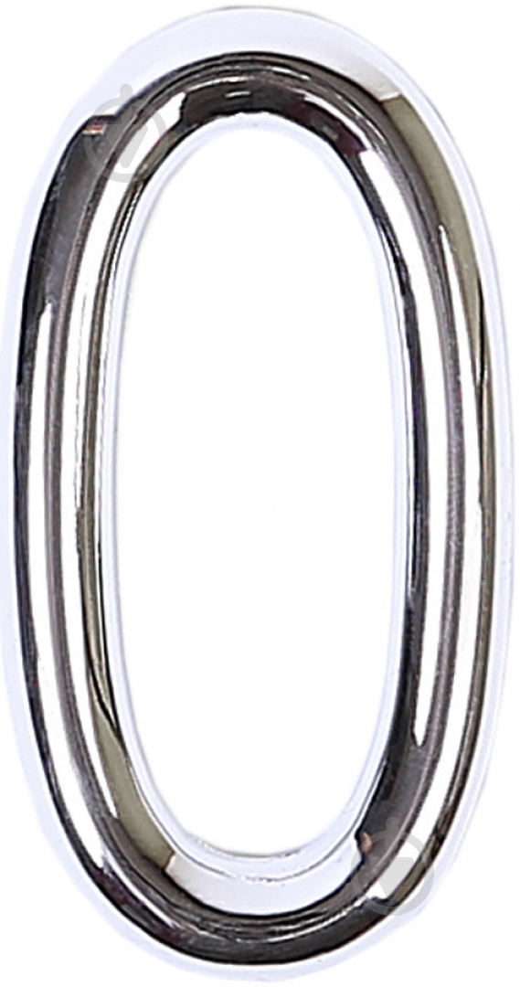 Цифра O цинк хром 75 мм Larvij LNZ754 CP #0 - фото 1