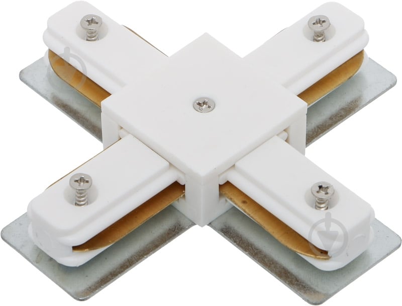 Соединитель крестовый Светкомплект HH-206-cross connector белый - фото 1