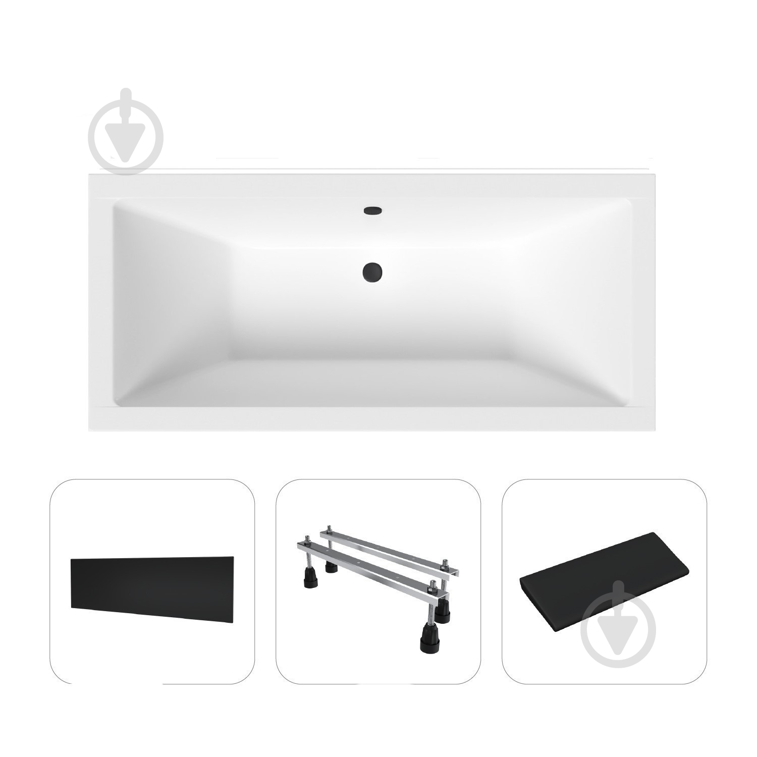 Ванна акриловая Helmken Alvaro HM06M0T53238 178,5х79 см - фото 2 Ванна акриловая Helmken Alvaro HM06M0T53238 178,5х79 см - фото 2