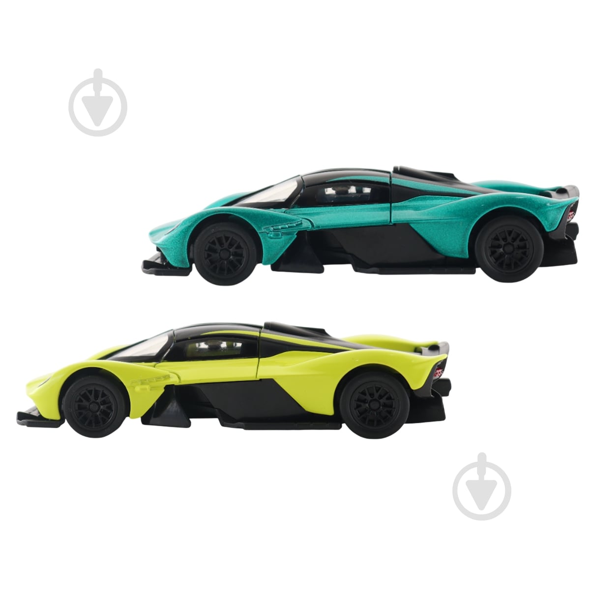 Автомодель TechnoDrive 1:39 Aston Martin Valkyrie green/yellow 250951 - фото 2 Автомодель TechnoDrive 1:39 Aston Martin Valkyrie green/yellow 250951 - фото 2