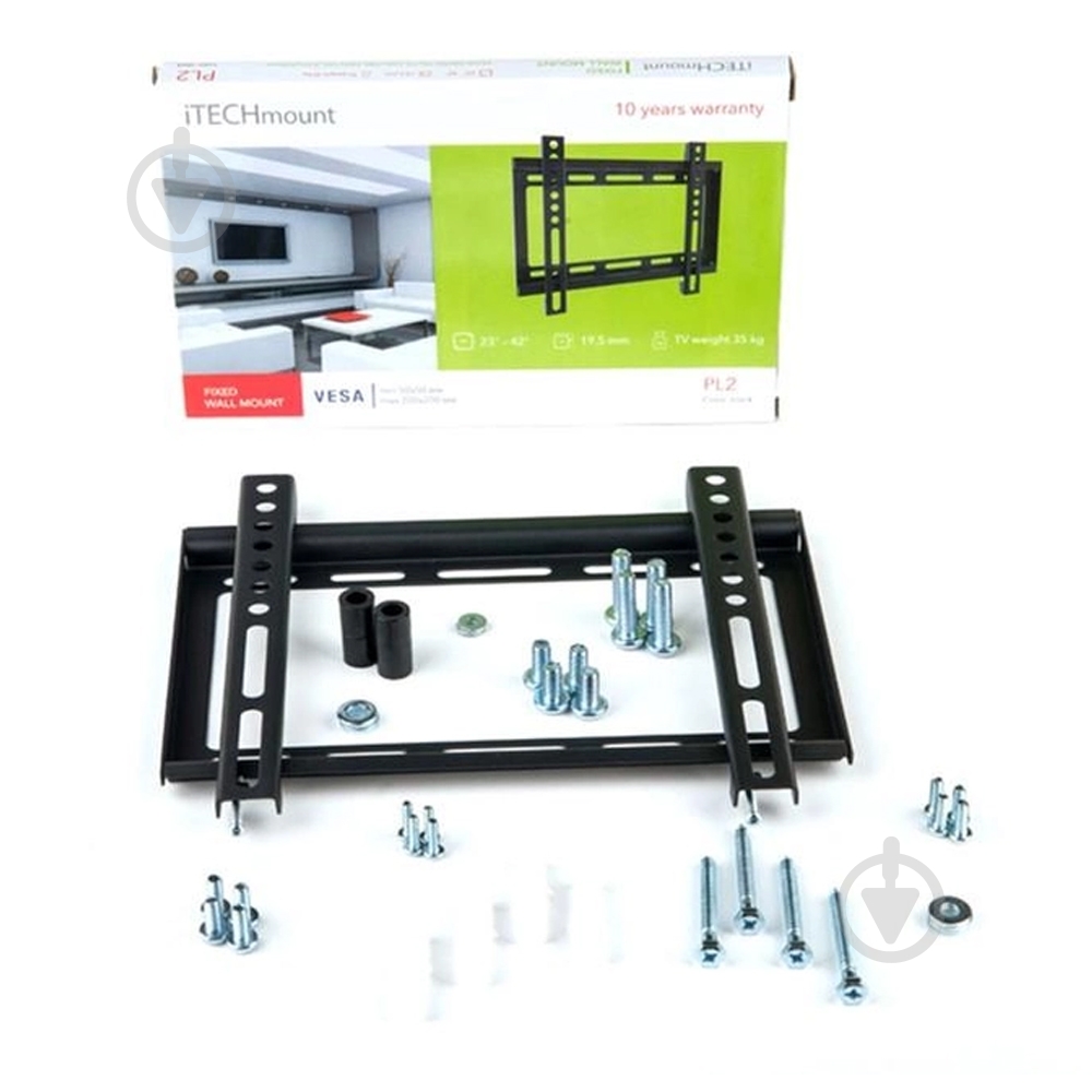 Кріплення для телевізора ITECHmount PL2 фіксовані 23"-37" чорний - фото 4
