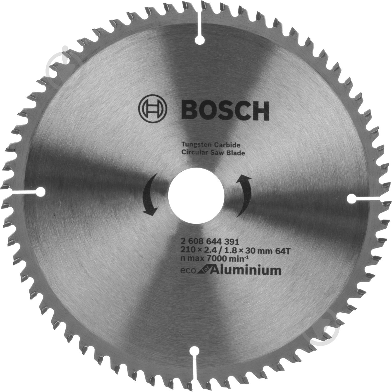 Пиляльний диск Bosch ECO AL 210x30x2,6 Z64 2608644391 - фото 1