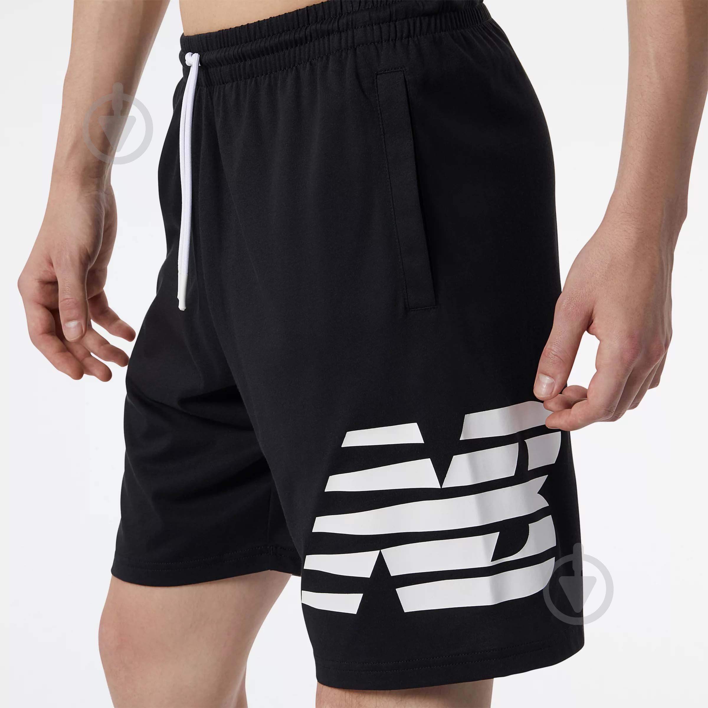 Шорты New Balance HEATHERTECH KNIT MS21073BK р. M черный - фото 4