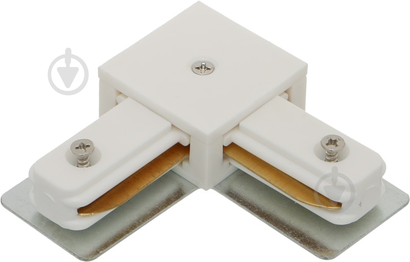 Соединитель угловой Светкомплект 1-фазный HH-204-90° белый - фото 1 Соединитель угловой Светкомплект 1-фазный HH-204-90° белый - фото 1