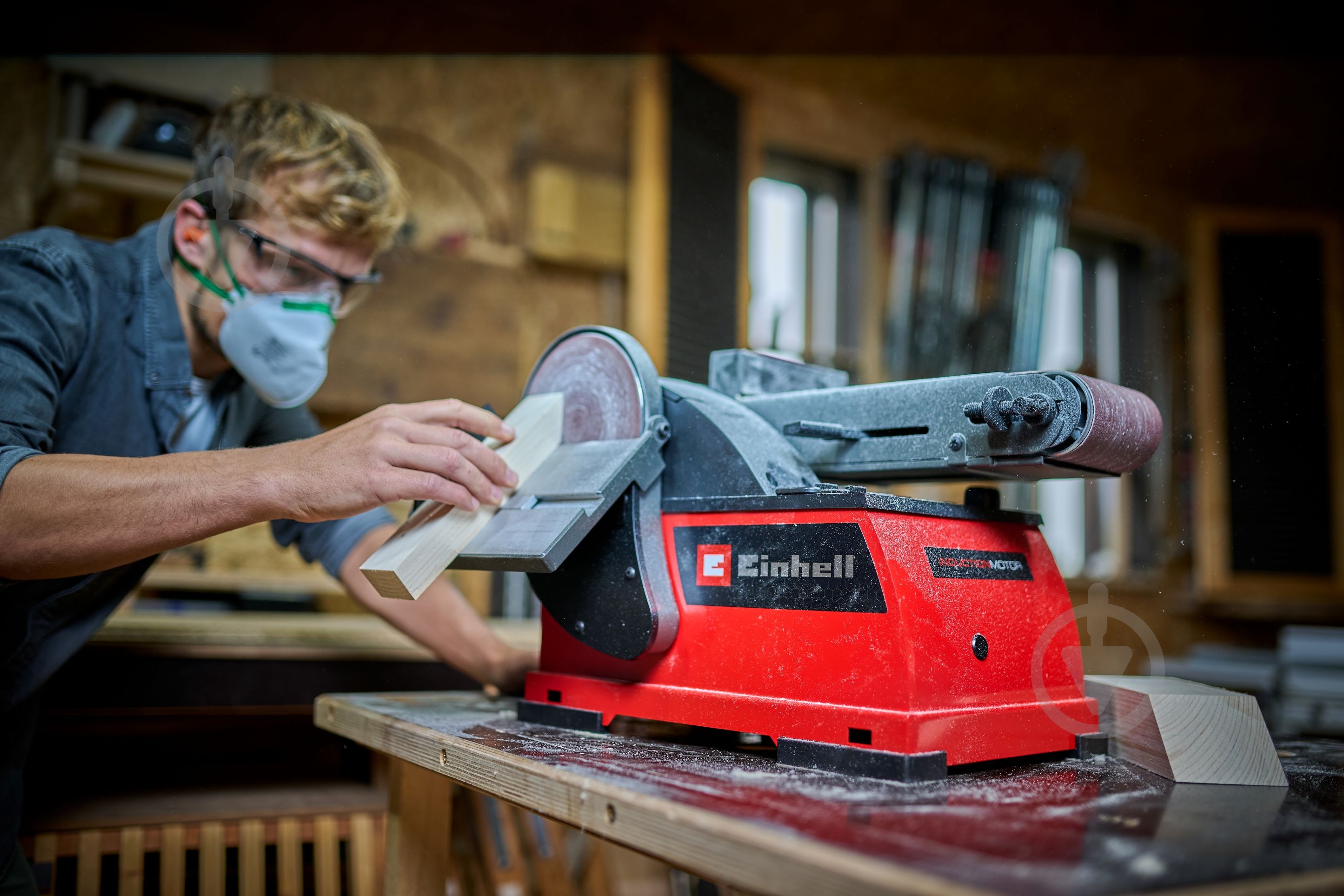 Шлифовальный станок Einhell ленточно-дисковый TE-US 400 4419245 - фото 9 Шлифовальный станок Einhell ленточно-дисковый TE-US 400 4419245 - фото 9
