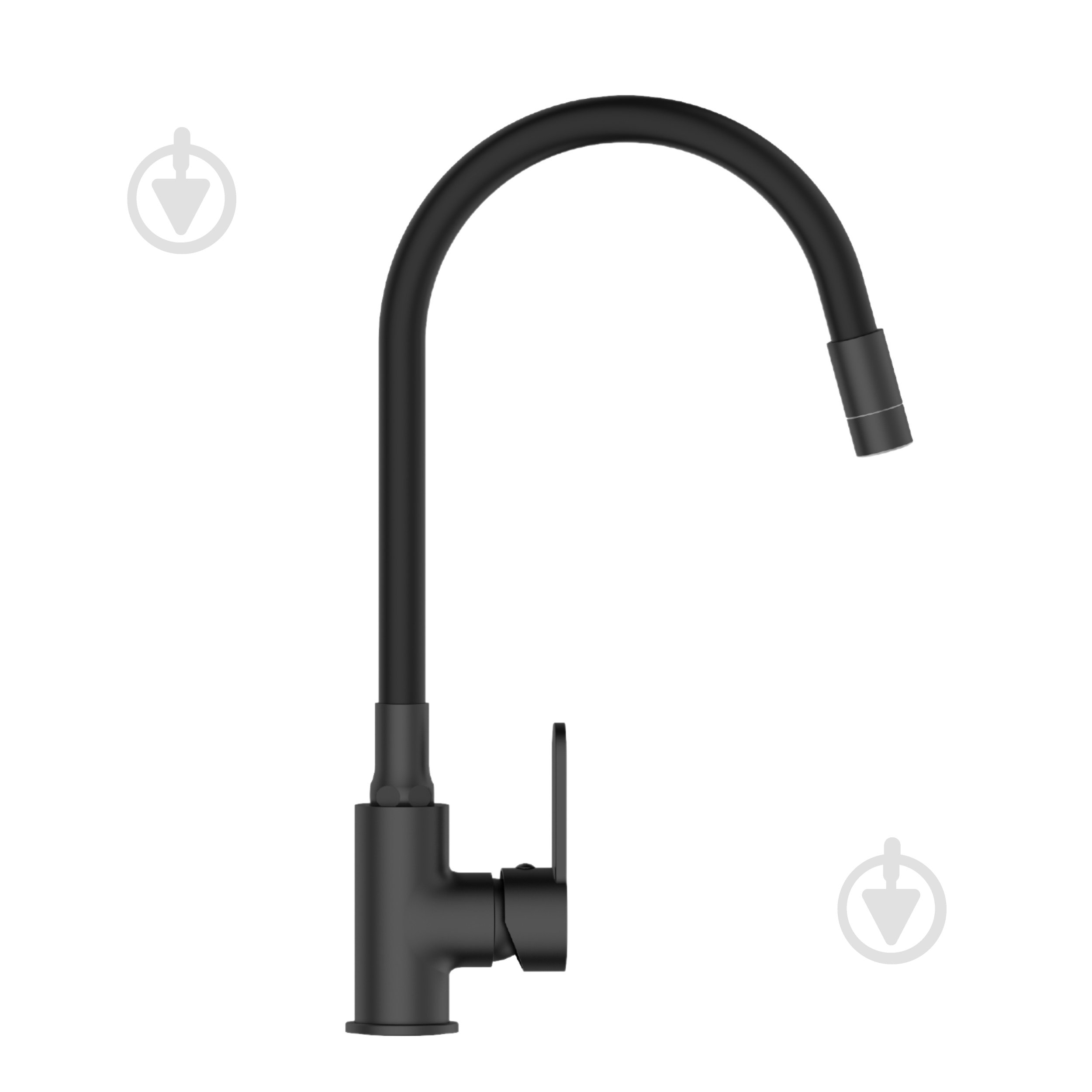 Смеситель для кухни Invena Ksanti черный BZ-37-004 - фото 5