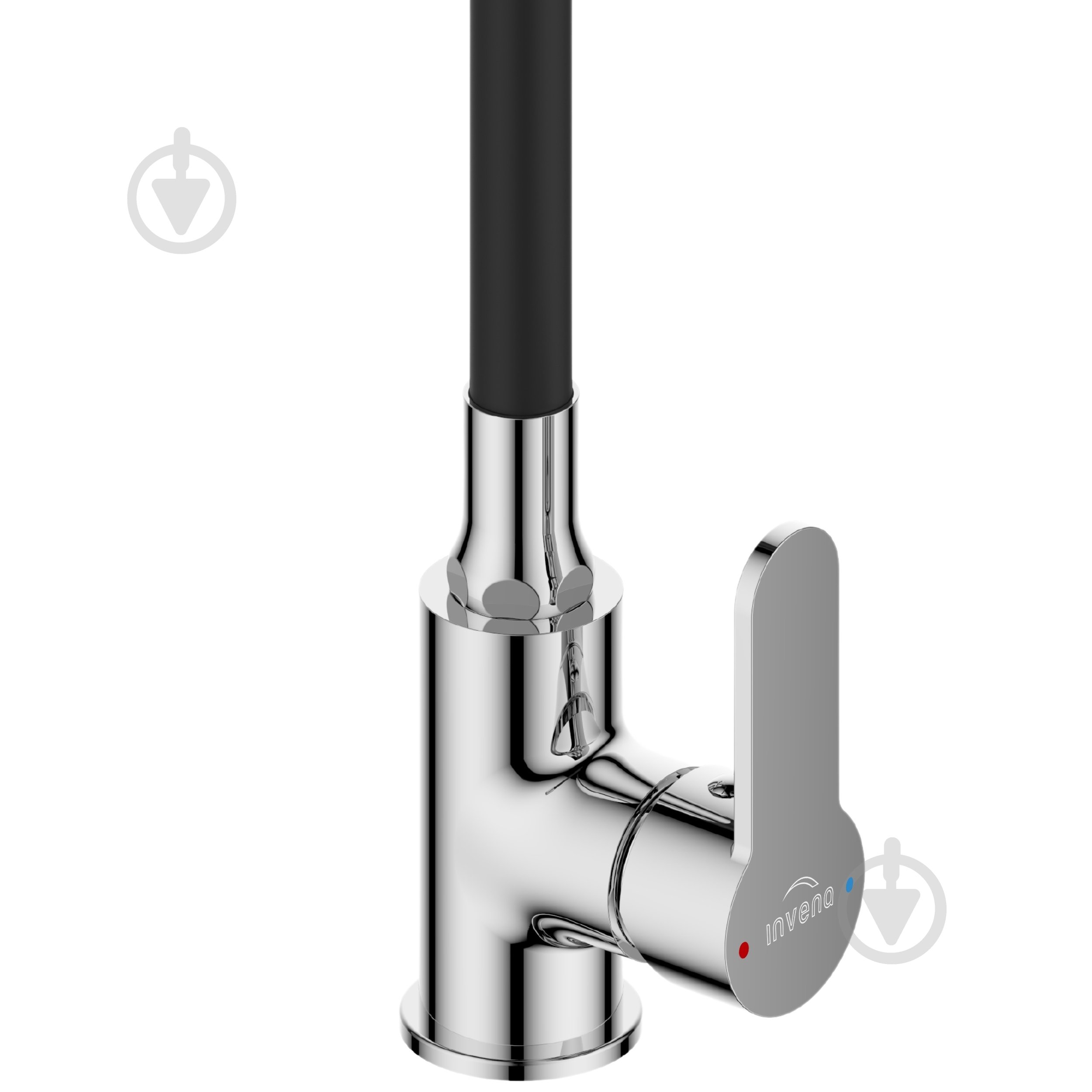 Змішувач для кухні Invena Ksanti чорний/хром BZ-37-008 - фото 5 Змішувач для кухні Invena Ksanti чорний/хром BZ-37-008 - фото 5