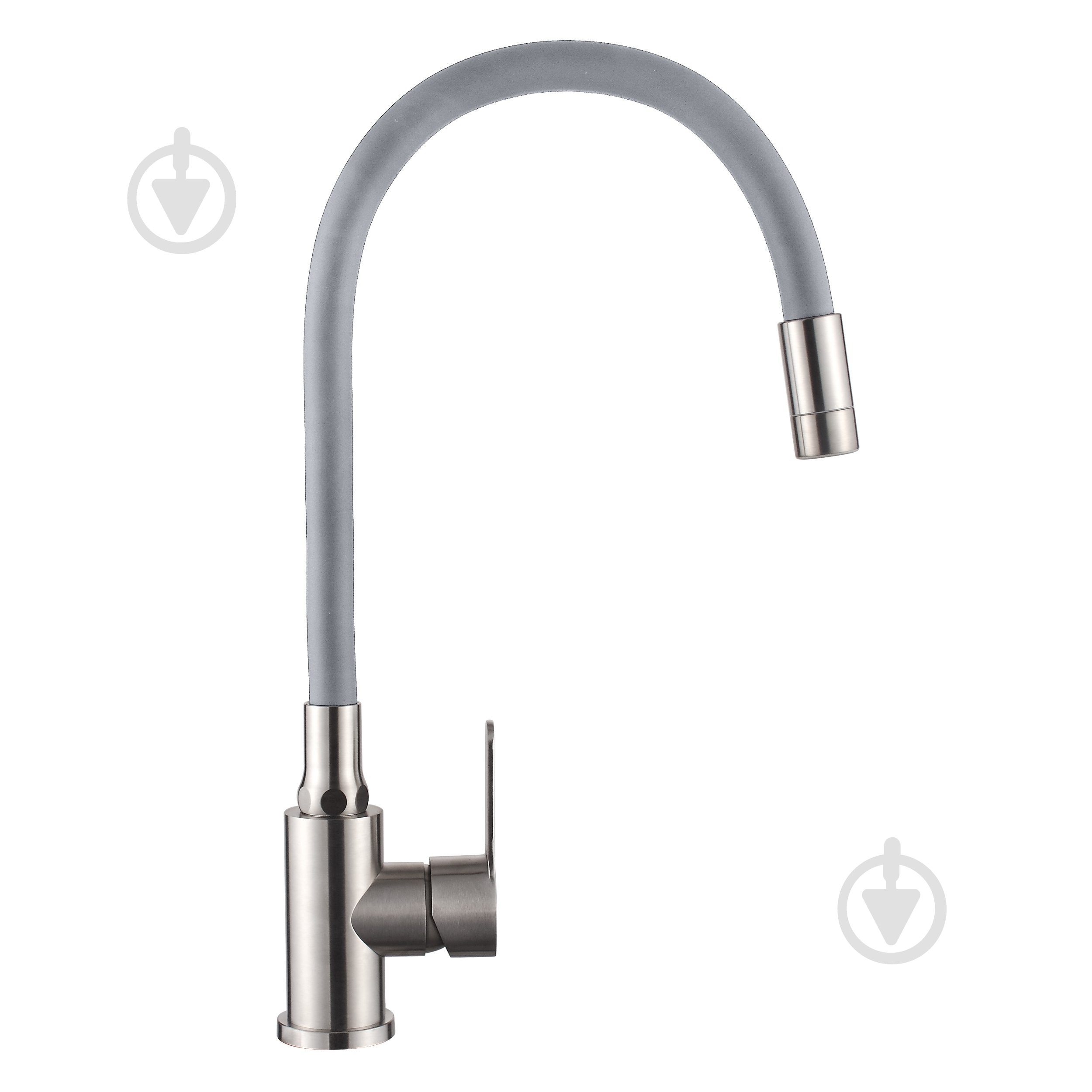 Змішувач для кухні Invena Ksanti inox/сірий BZ-37-i05 - фото 2 Змішувач для кухні Invena Ksanti inox/сірий BZ-37-i05 - фото 2