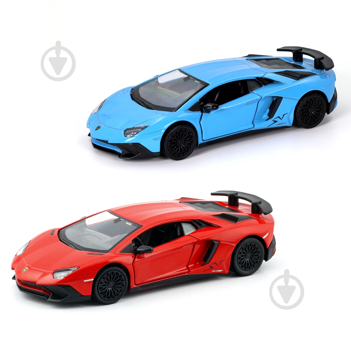 Автомодель TechnoDrive 1:43 Lamborghini Aventador red/blue 250947U - фото 1