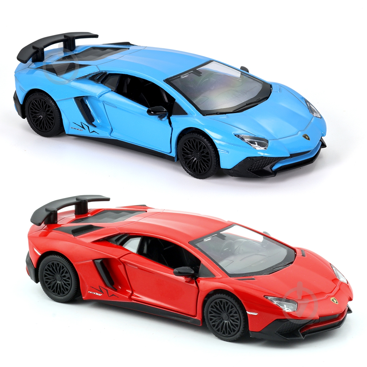 Автомодель TechnoDrive 1:43 Lamborghini Aventador red/blue 250947U - фото 7